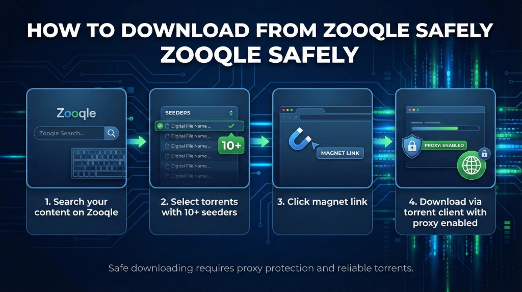 How to download from Zooqle safely in 2026 using secure torrent tools