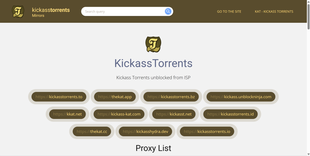 Kickass Torrents proxy list 2026 with Okkproxy for safe and reliable torrent access