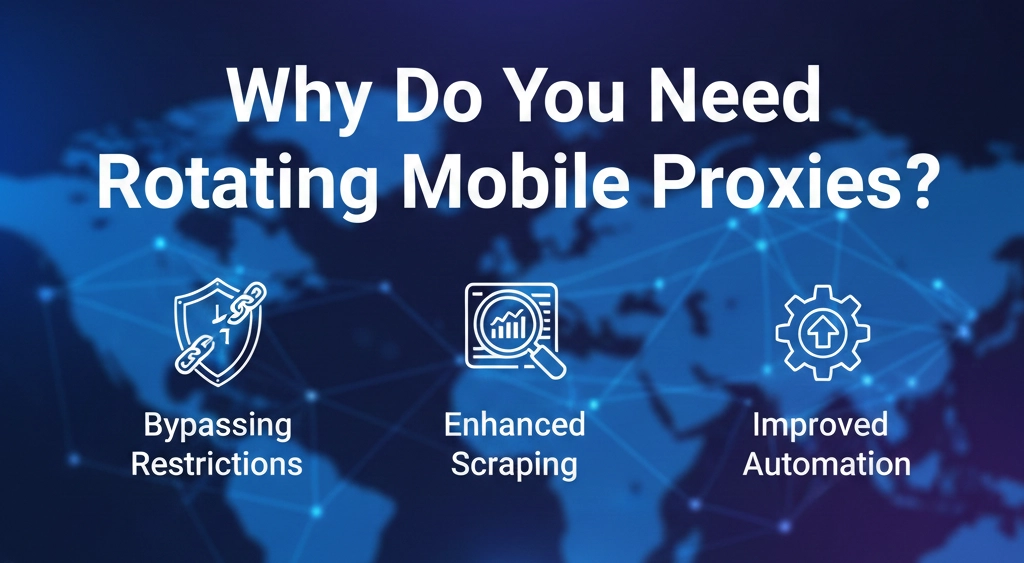 Rotating mobile proxies usage guide by OKKProxy