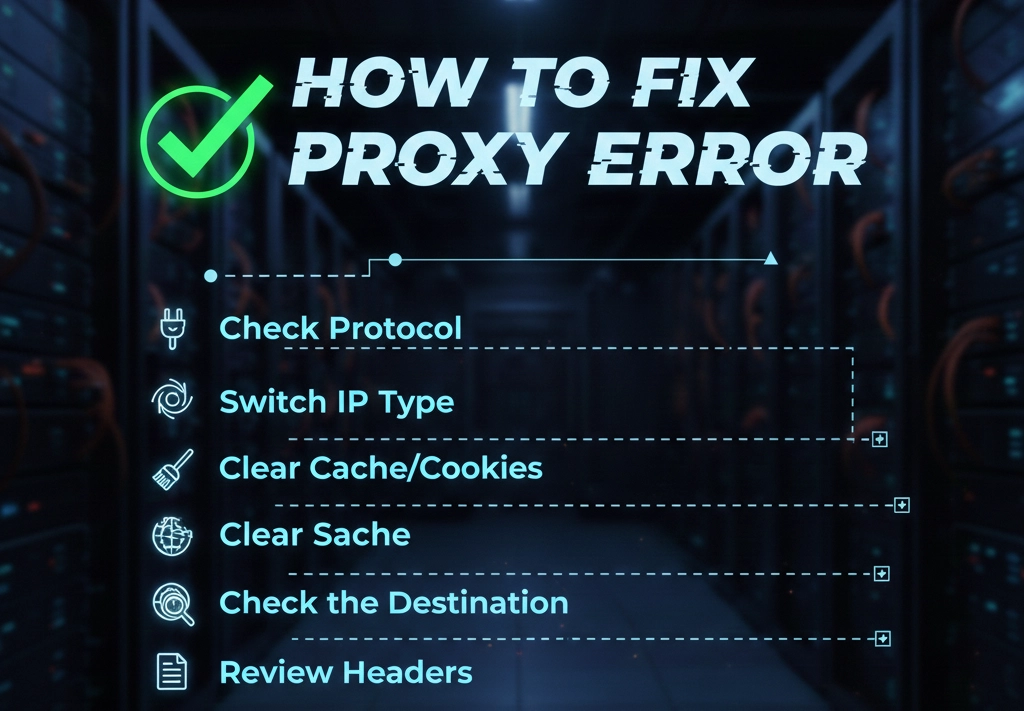 How to handle proxy error with OKKPROXY browser extension