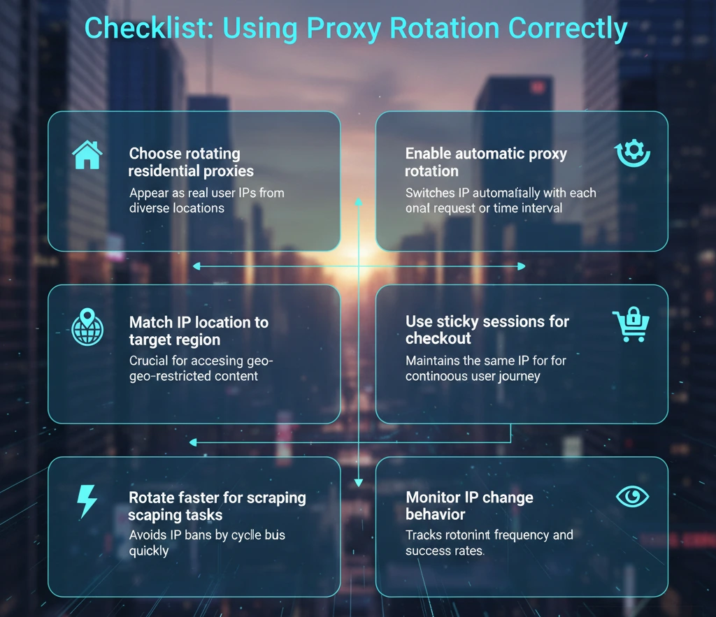 How to use proxy rotation correctly for secure browsing and better online deals