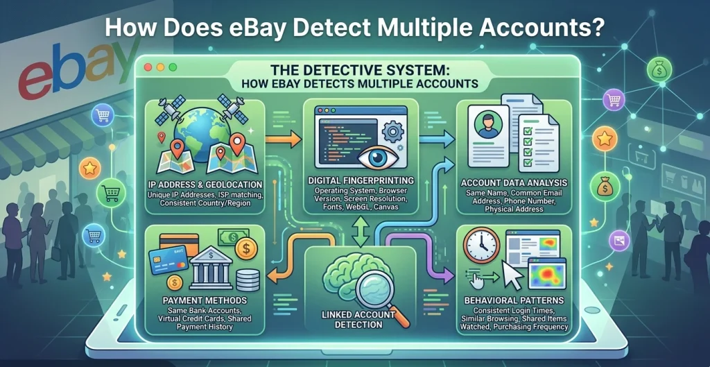 eBay account tracking mechanism guided by OKKProxy