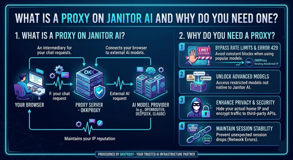 How to get a proxy for Janitor AI - guided by OKKproxy