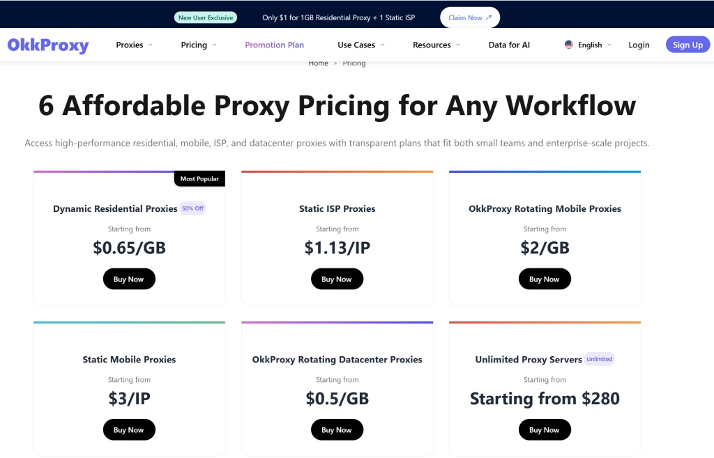 Okkproxy：价格实惠的代理服务，助您绕过Cloudflare的1015错误