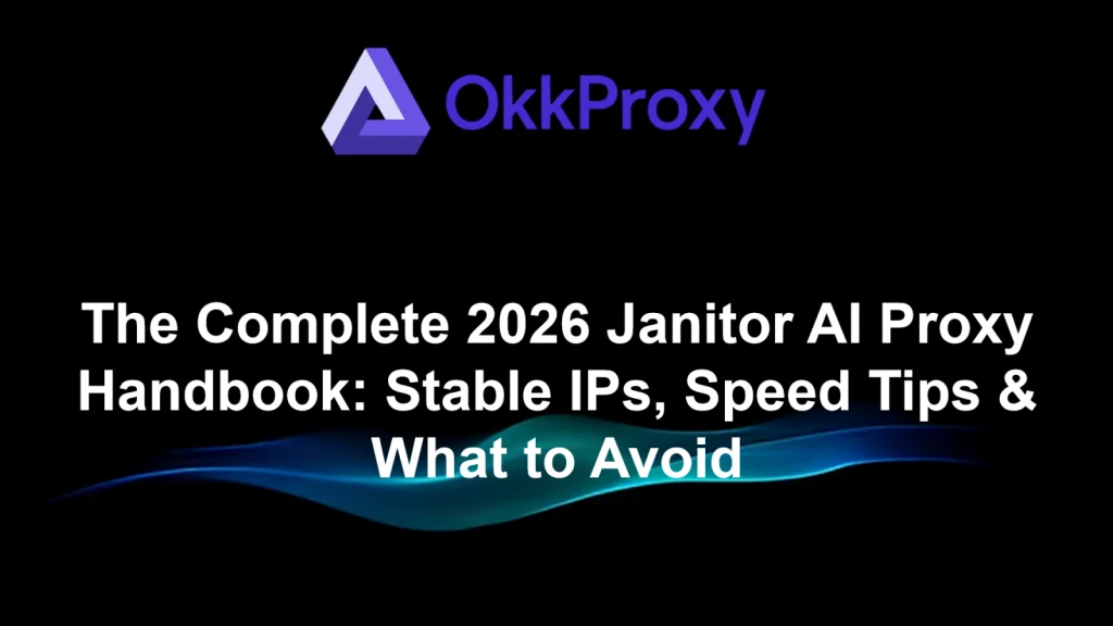 Complete Janitor AI Proxy handbook cover from okkproxy