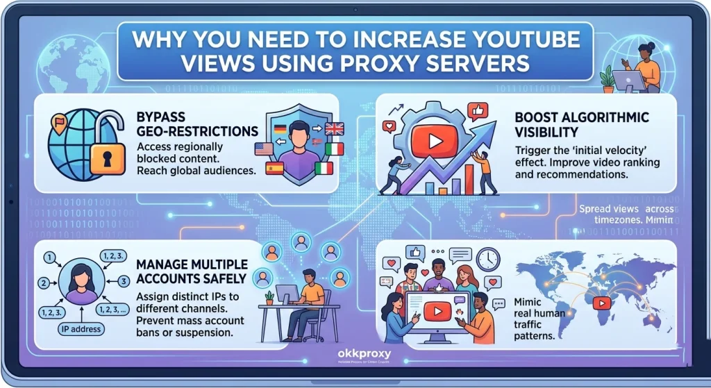 Why you need to increase YouTube views using proxy servers