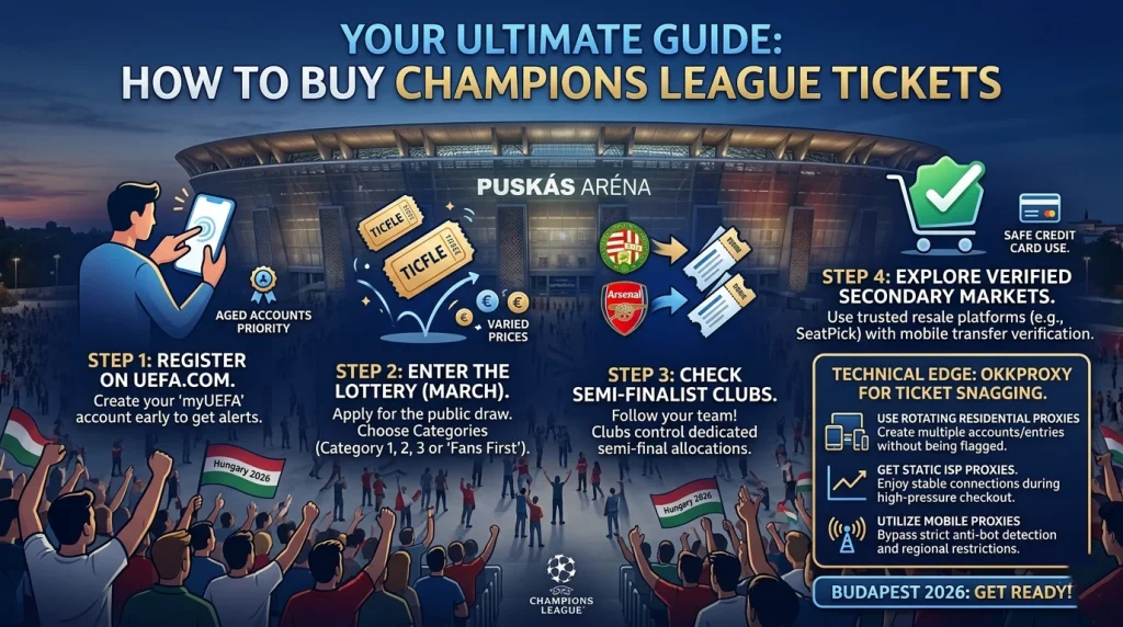 How to buy Champions League tickets official steps and trusted resellers