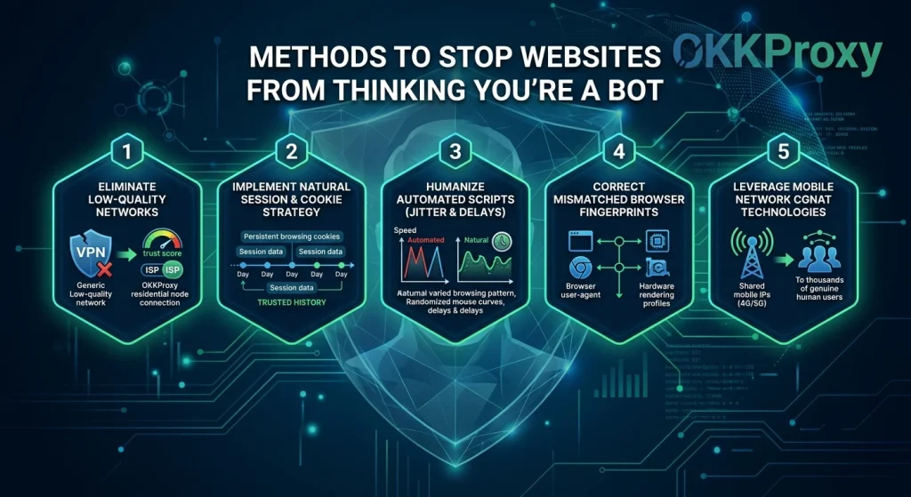 okkproxy guide methods to stop websites from thinking you are a bot