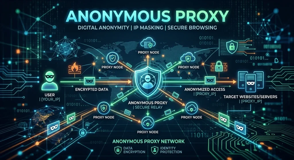OKKProxy guide illustrating what an anonymous proxy is and how it actually works