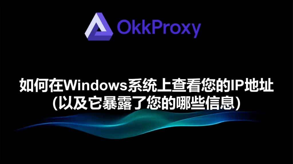 okkproxy指南：怎么在Windows上查看IP地址