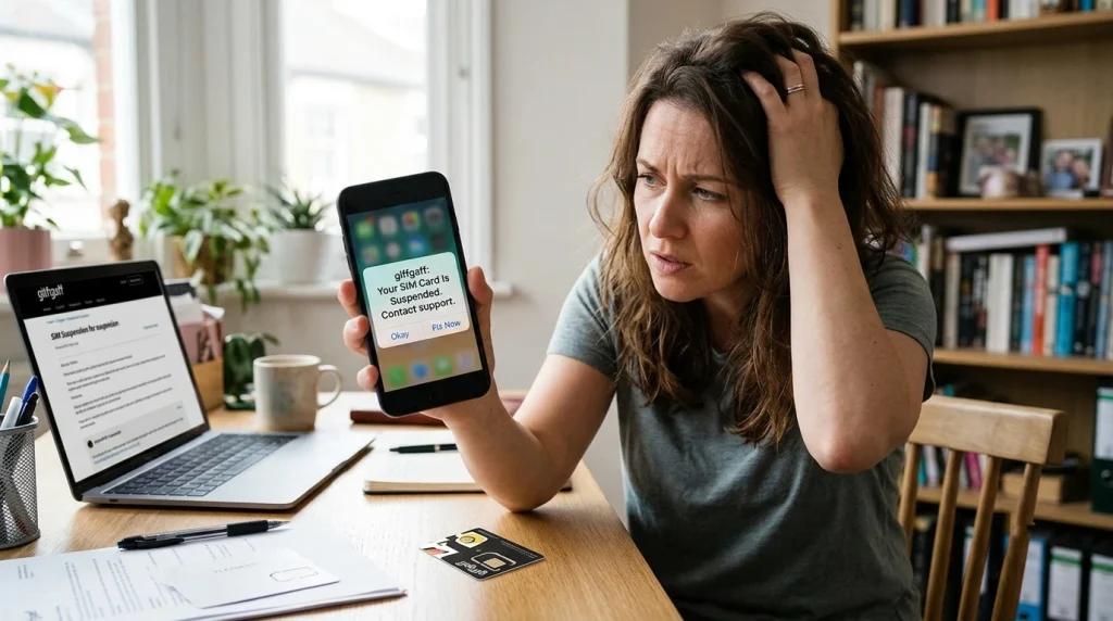 Okkproxy guide explaining why Giffgaff SIM cards get suspended and how to handle it